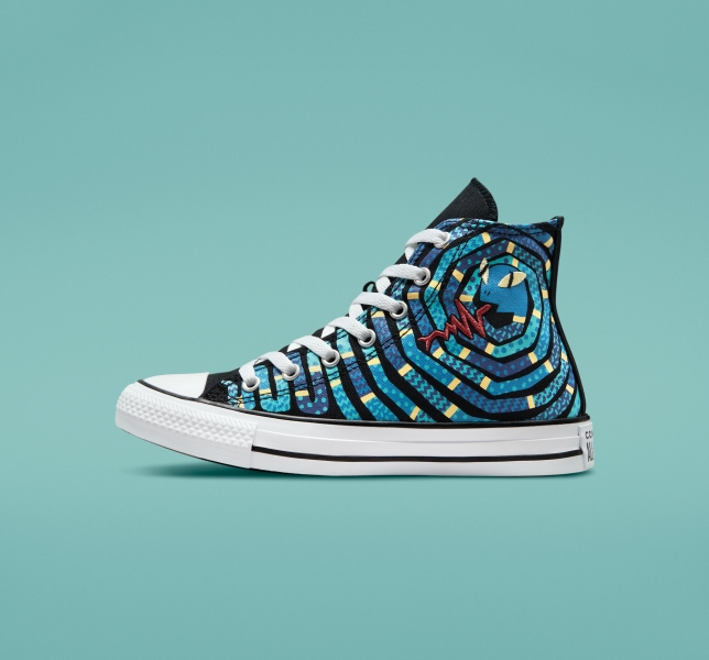 Dětské Plátěné Boty Converse Chuck Taylor All Star Snake Černé Fialové | 31QVXLPJR