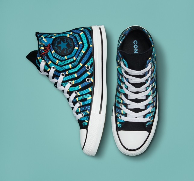 Dětské Plátěné Boty Converse Chuck Taylor All Star Snake Černé Fialové | 31QVXLPJR