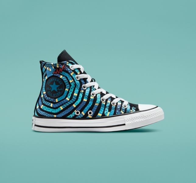 Dětské Plátěné Boty Converse Chuck Taylor All Star Snake Černé Fialové | 31QVXLPJR