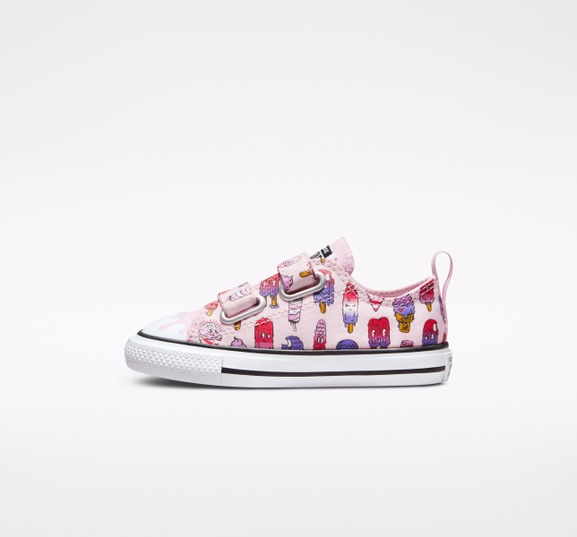 Dětské Plátěné Boty Converse Chuck Taylor All Star Easy-On Frozen Treats Růžové Růžové | 36VMTRHQG