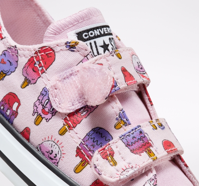 Dětské Plátěné Boty Converse Chuck Taylor All Star Easy-On Frozen Treats Růžové Růžové | 36VMTRHQG