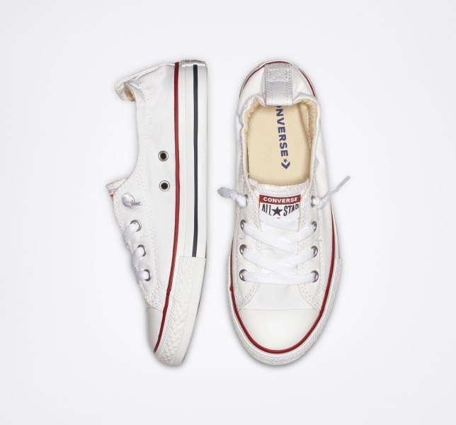 Dětské Plátěné Boty Converse Chuck Taylor All Star Shoreline Bílé | 42KBGORMX