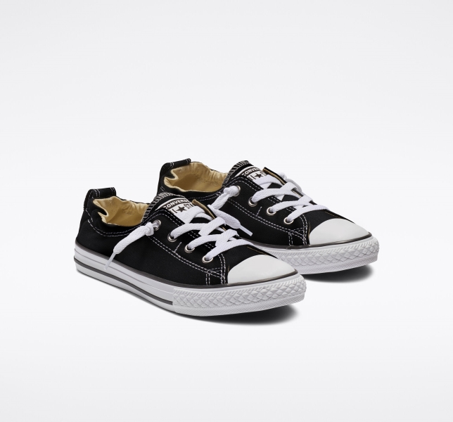 Dětské Plátěné Boty Converse Chuck Taylor All Star Shoreline Černé | 60IGQCVNL