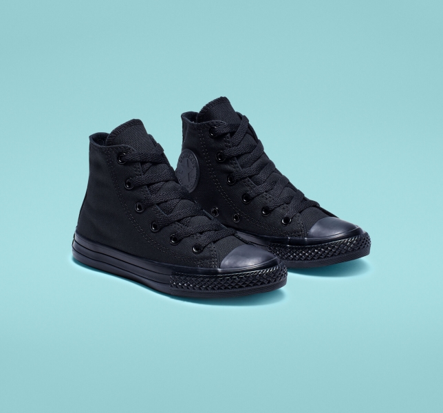 Dětské Plátěné Boty Converse Chuck Taylor All Star Classic Černé | 81ASYXHIP