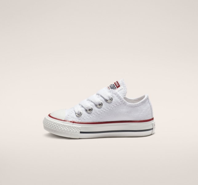 Dětské Plátěné Boty Converse Chuck Taylor All Star Classic Bílé | 82DAIWCQN