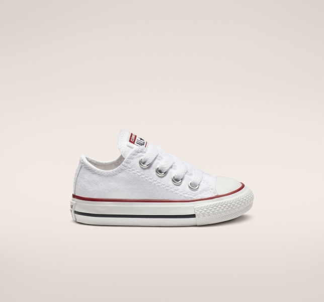 Dětské Plátěné Boty Converse Chuck Taylor All Star Classic Bílé | 82DAIWCQN