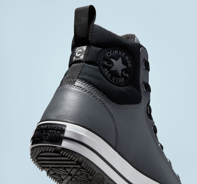 Pánské Boty Converse Chuck Taylor All Star Berkshire Šedé Černé Černé | 52ROGIMQZ