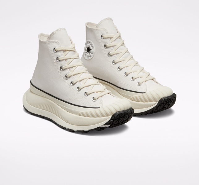 Pánské Plátěné Boty Converse Chuck 70 AT-CX Bílé Černé | 25APCFGWQ