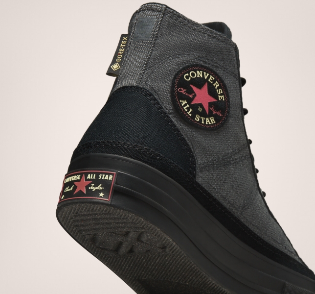 Pánské Plátěné Boty Converse Chuck 70 GORE-TEX Černé Černé Černé | 08DYLJHKQ