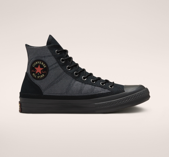 Pánské Plátěné Boty Converse Chuck 70 GORE-TEX Černé Černé Černé | 08DYLJHKQ