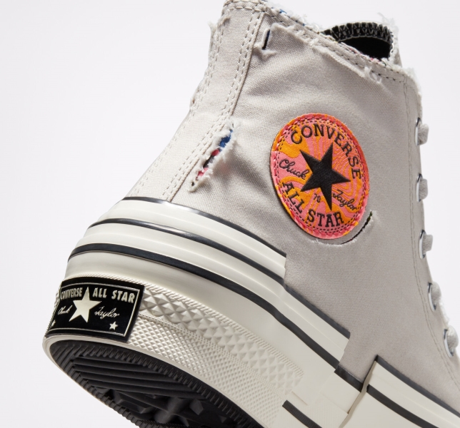 Pánské Plátěné Boty Converse Chuck 70 Hacked Heel Tear Away Světle Béžový Černé | 60CHDVNLE