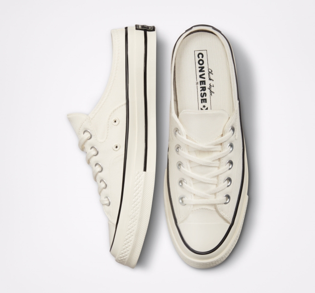 Pánské Plátěné Boty Converse Chuck 70 Mule Černé | 17DGHCYLZ