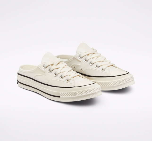 Pánské Plátěné Boty Converse Chuck 70 Mule Černé | 17DGHCYLZ