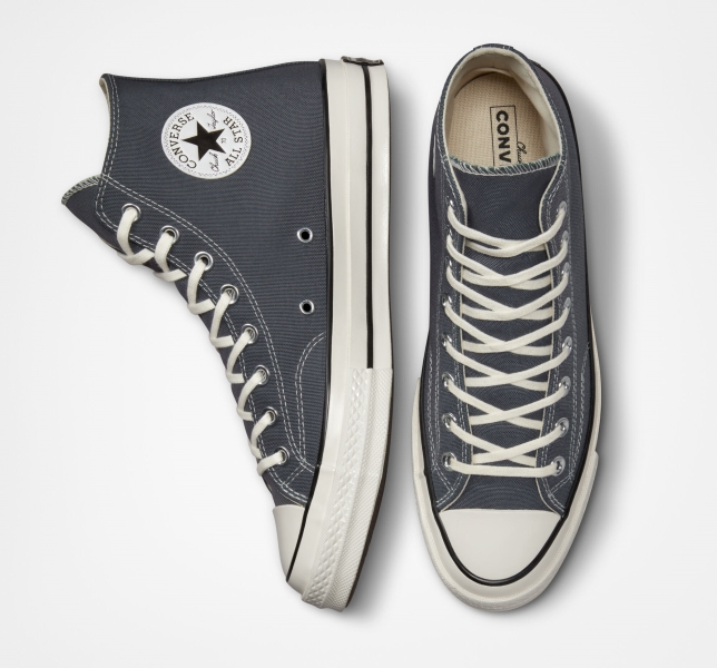 Pánské Plátěné Boty Converse Chuck 70 Vintage Šedé Černé | 02VGNULSY