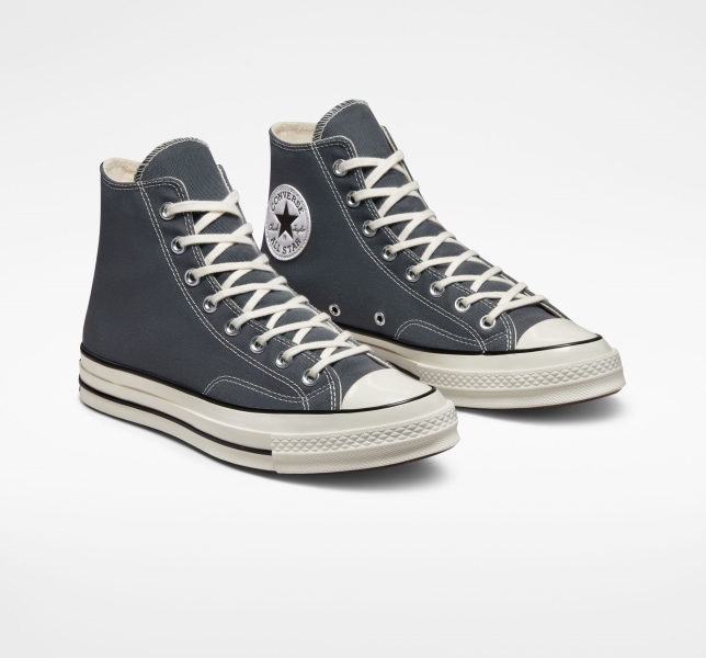 Pánské Plátěné Boty Converse Chuck 70 Vintage Šedé Černé | 02VGNULSY