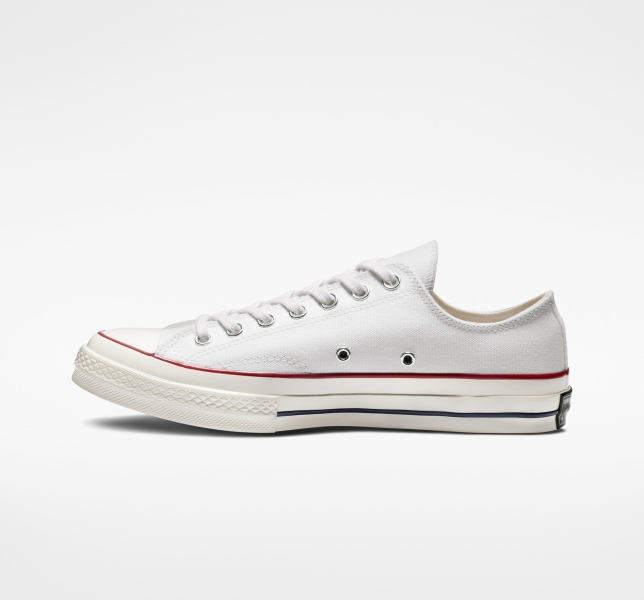 Pánské Plátěné Boty Converse Chuck 70 Vintage Bílé Tmavě Červené | 16GUBTSAC