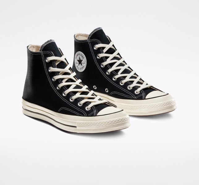 Pánské Plátěné Boty Converse Chuck 70 Vintage Černé Černé | 76OFNUVTK