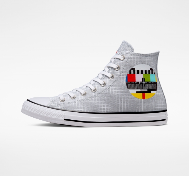 Pánské Plátěné Boty Converse Chuck Taylor All Star Grid Šedé Viacfarebný | 02NCEMRVU