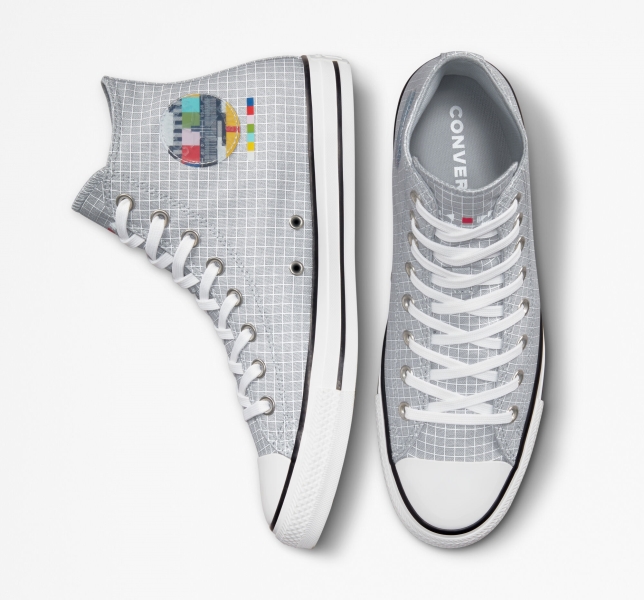 Pánské Plátěné Boty Converse Chuck Taylor All Star Grid Šedé Viacfarebný | 02NCEMRVU