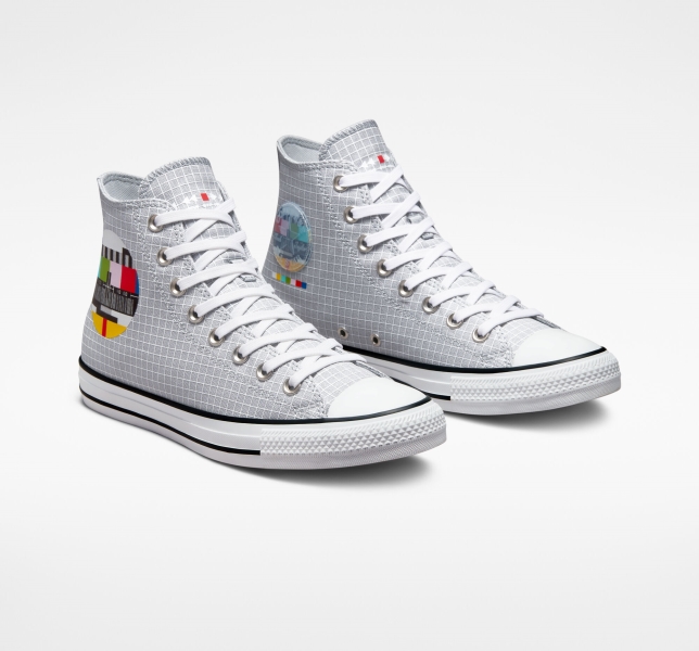 Pánské Plátěné Boty Converse Chuck Taylor All Star Grid Šedé Viacfarebný | 02NCEMRVU