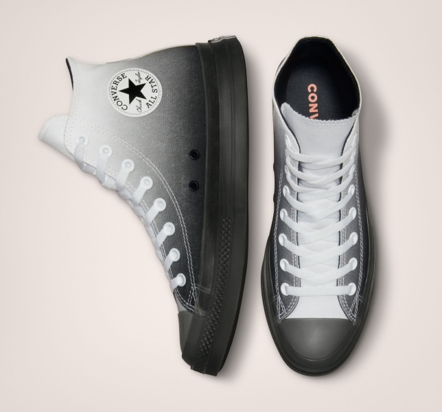 Pánské Plátěné Boty Converse Chuck Taylor All Star CX Gradient Bílé Černé Bílé | 23PYCRHDZ