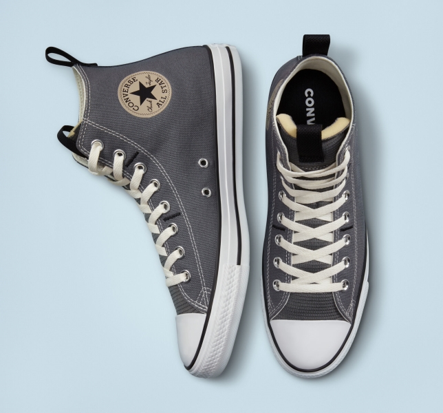 Pánské Plátěné Boty Converse Chuck Taylor All Star Deco Stitch Šedé Černé | 32XZDOGFC