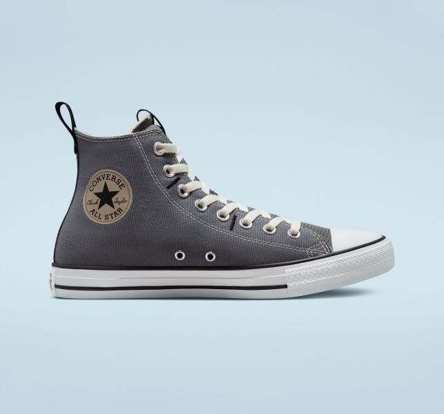 Pánské Plátěné Boty Converse Chuck Taylor All Star Deco Stitch Šedé Černé | 32XZDOGFC