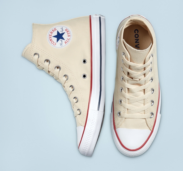 Pánské Plátěné Boty Converse Chuck Taylor All Star Classic Béžový Bílé | 34TFGBACZ