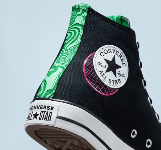 Pánské Plátěné Boty Converse Chuck Taylor All Star See Beyond Černé Zelene Růžové | 61CGZTJMI