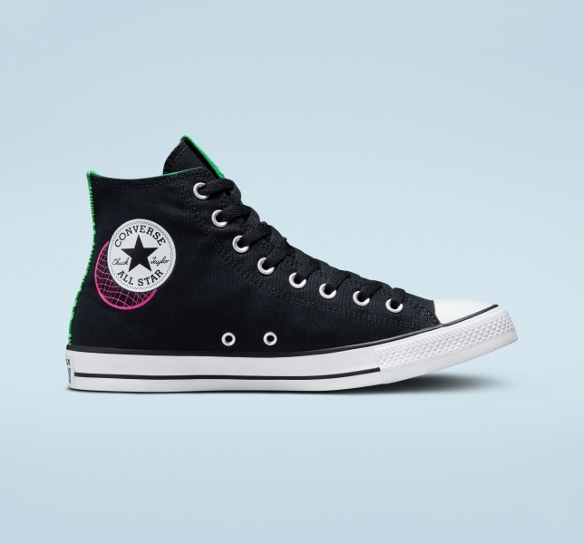 Pánské Plátěné Boty Converse Chuck Taylor All Star See Beyond Černé Zelene Růžové | 61CGZTJMI