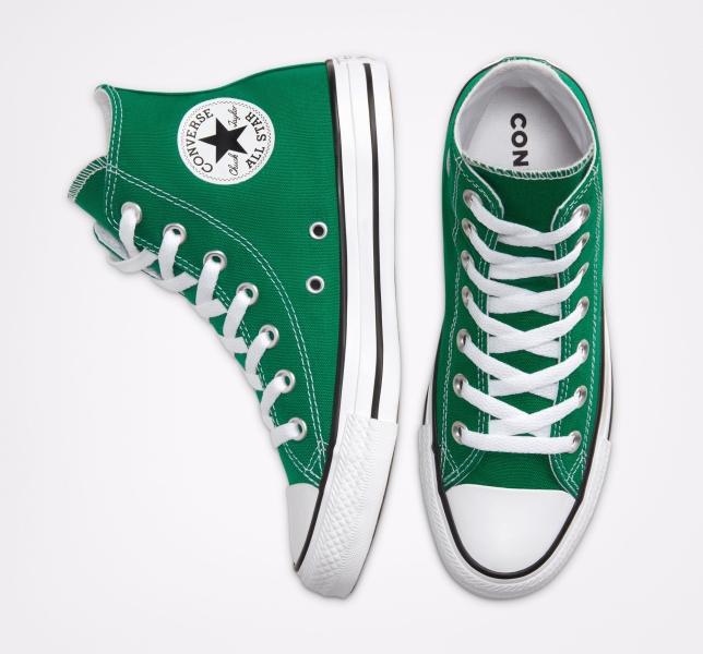 Pánské Plátěné Boty Converse Chuck Taylor All Star Classic Zelene Bílé Bílé | 70JWYVXHE