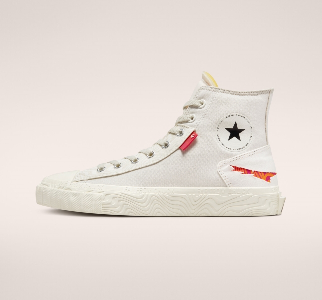 Pánské Plátěné Boty Converse Chuck Taylor Alt Star Tear Away Světle Béžový Bílé | 96URZBYFT