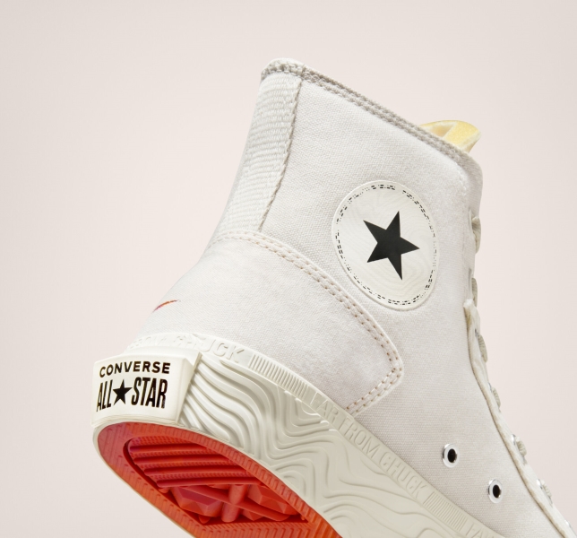 Pánské Plátěné Boty Converse Chuck Taylor Alt Star Tear Away Světle Béžový Bílé | 96URZBYFT