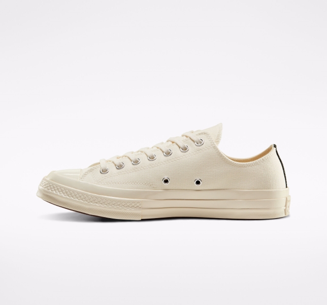 Pánské Plátěné Boty Converse Comme des PLAY Chuck 70 Bílé Červené | 37GEPATXO