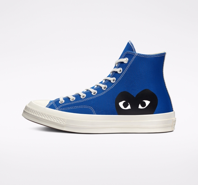 Pánské Plátěné Boty Converse Comme des PLAY Chuck 70 Blankyt Černé | 43LFSPNDU