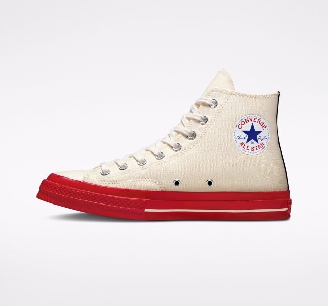 Pánské Plátěné Boty Converse Comme des PLAY Chuck 70 Červené | 81OXIDMZW