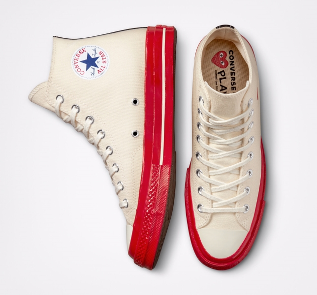 Pánské Plátěné Boty Converse Comme des PLAY Chuck 70 Červené | 81OXIDMZW