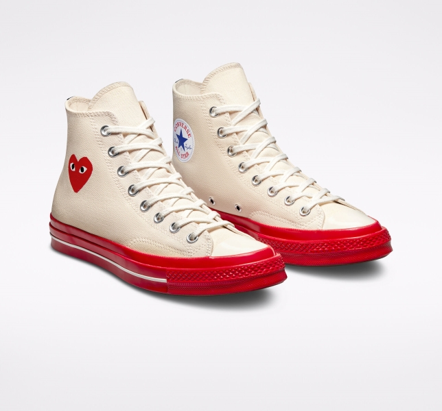 Pánské Plátěné Boty Converse Comme des PLAY Chuck 70 Červené | 81OXIDMZW