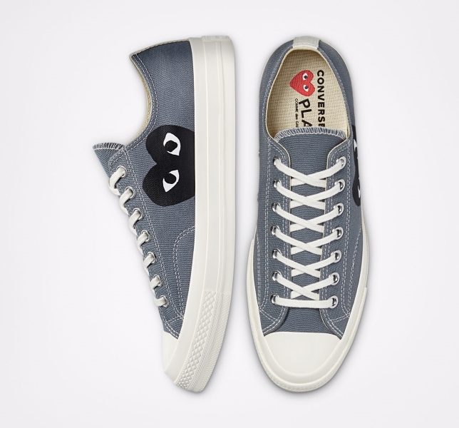 Pánské Plátěné Boty Converse Comme des PLAY Chuck 70 Šedé Černé | 83GZMOYRI