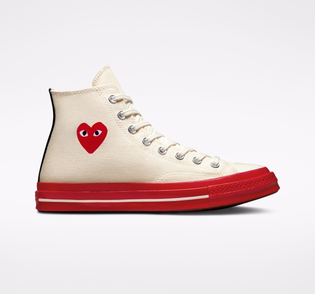 Pánské Plátěné Boty Converse Comme des PLAY Chuck 70 Červené | 89PWXQGSA