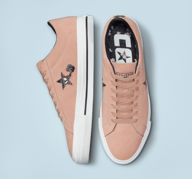 Pánské Skate Boty Converse CONS One Star Pro Tattoo Art Růžové Bílé Černé | 27OFVJYIB